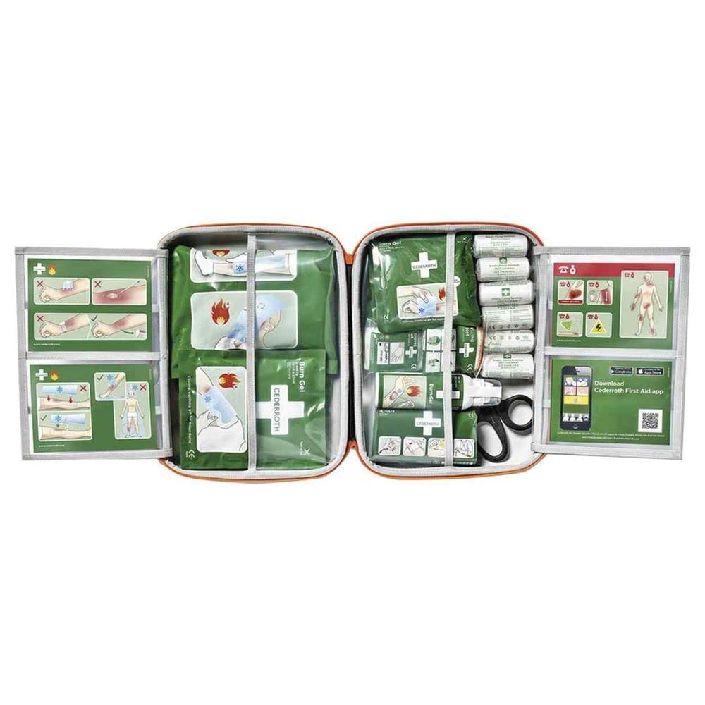 CEDERROTH Kit de primeros auxilios DIN 13157, maletín