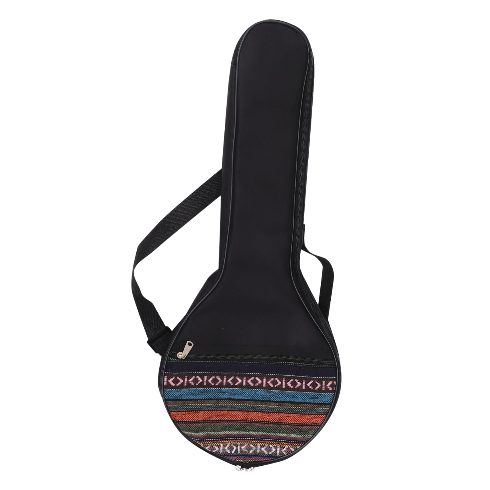 BESPORTBLE 4 String Banjo Storage Bag Soft Case Adjustable Strap Cotton Padding Ethnic Pattern Random Style