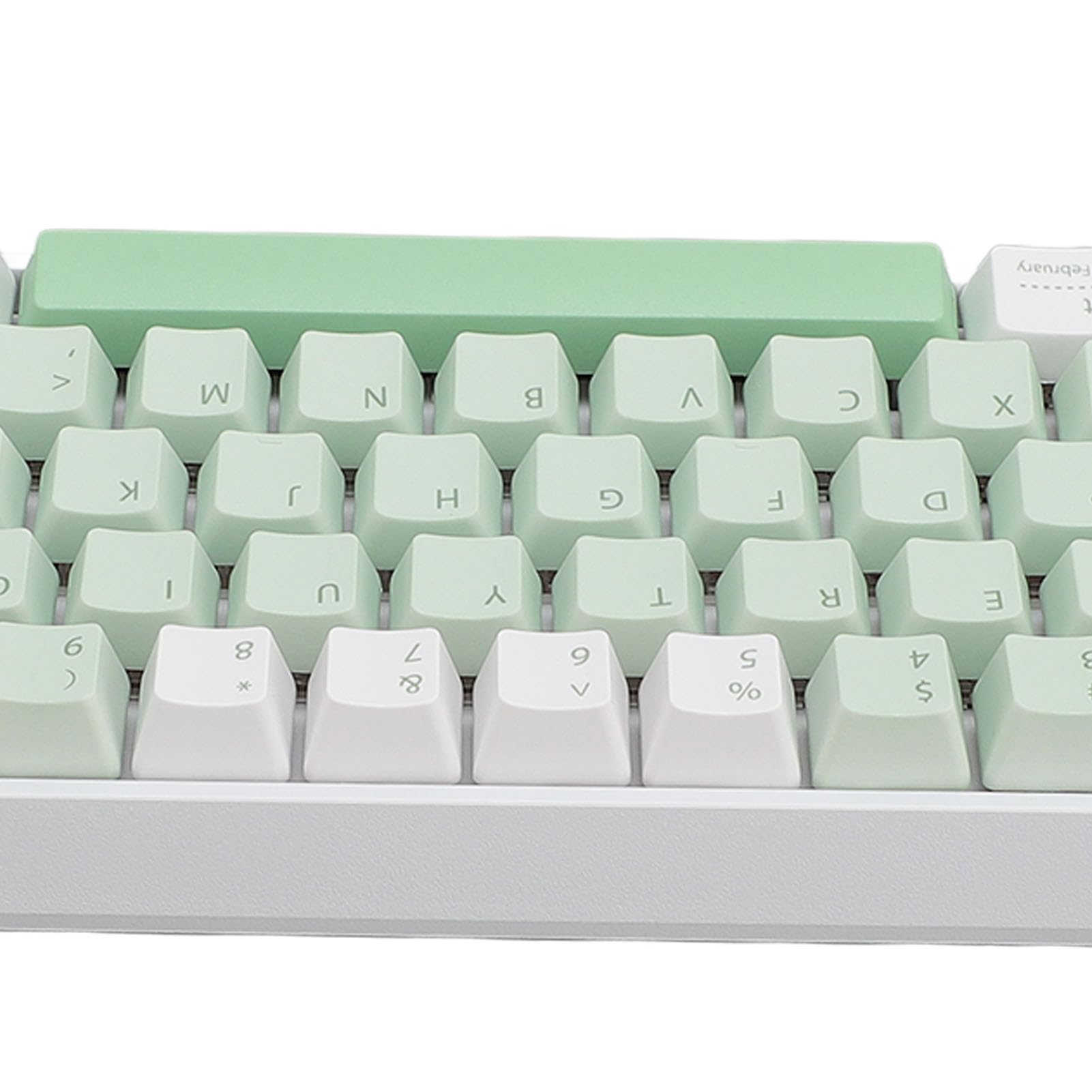 Hidyliu Tastiera meccanica a 61 tasti RGB senza fili Bluetooth per la progettazione compatta 'ufficio domestico bianco