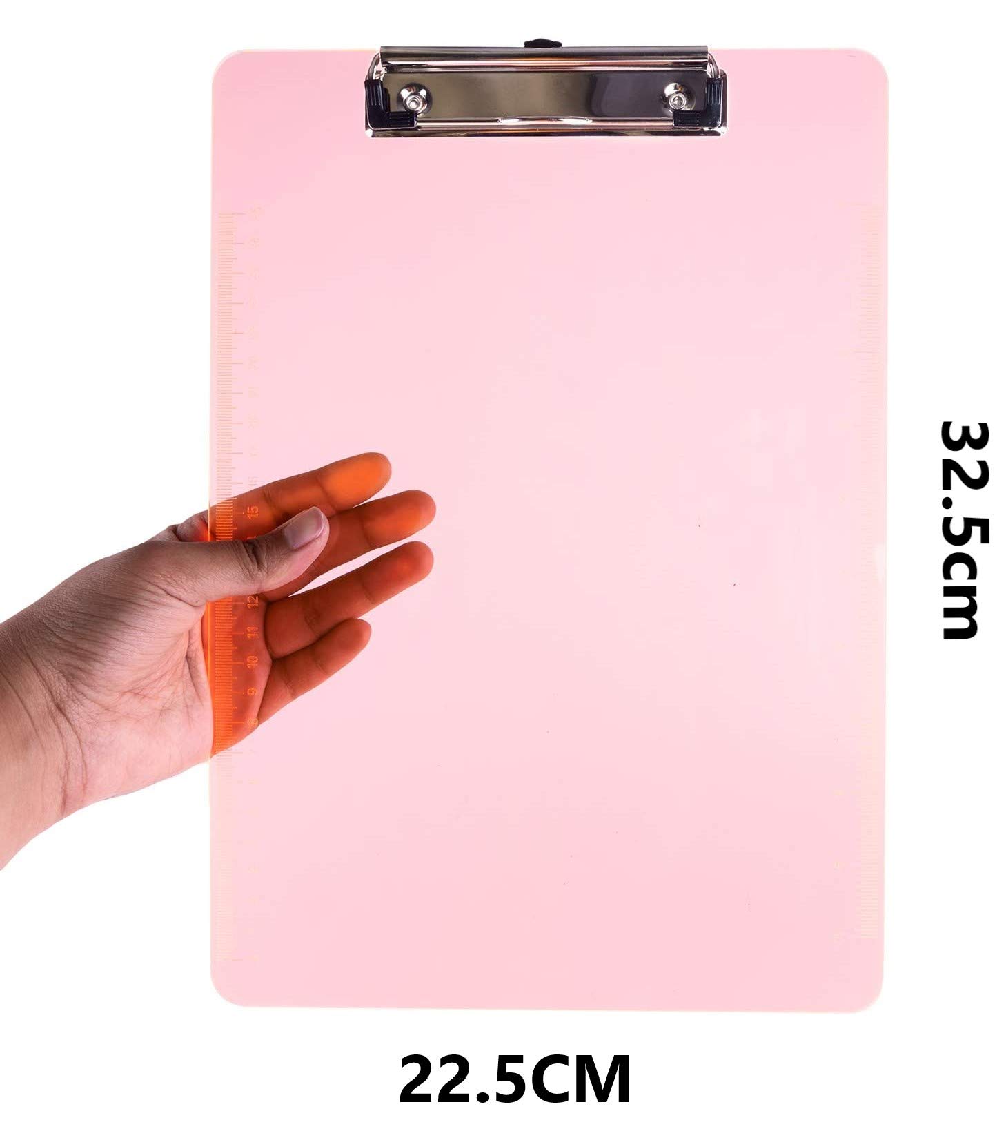 KAHEIGN 6 stuks A4 transparant plastic klembord