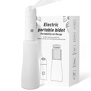 Portable Bidet Handheld Bidet Rechargeable Electric Portable 350 ml for Women Men ES002-WHITE