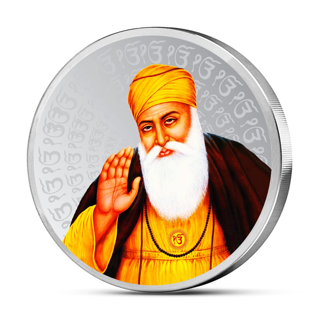 MOHURSikh Guru Nanak Silver Coin (999) Pure Silver