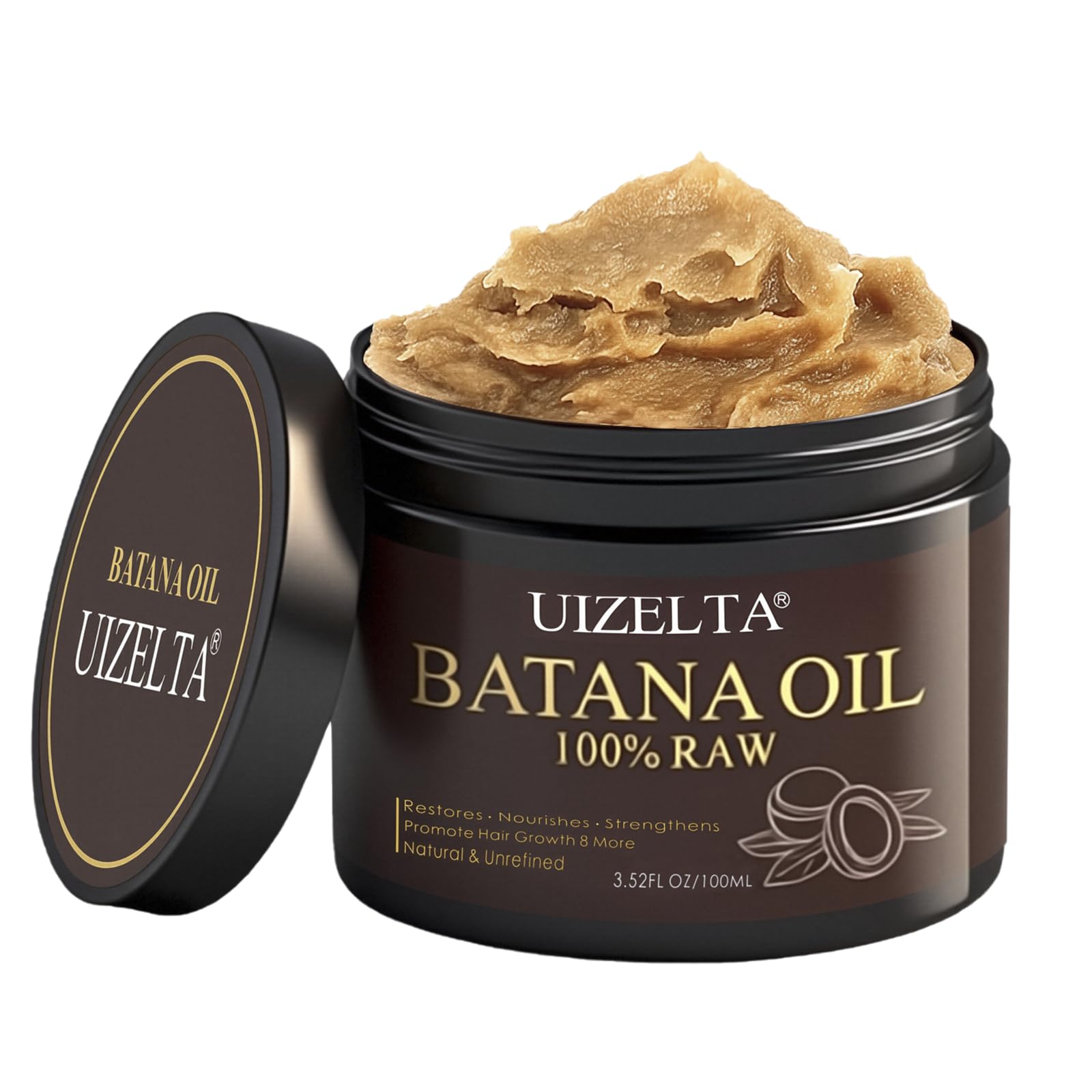 uizelta Batana Oil for Hair Growth - 100% pure natural Batana oil promotes hair growth - strengthens hair, reduces breakage and hair loss, and