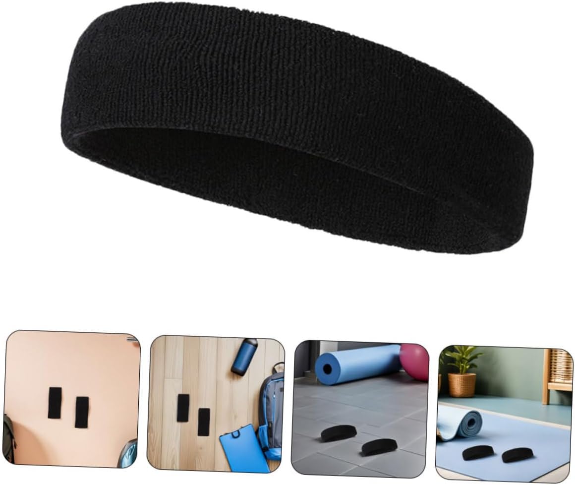 Amosfun 10pcs Non-Slip Elastic Athletic Hairbands Sweat Absorbing Sports Headbands for Running Yoga Fitness Outdoor Exercise