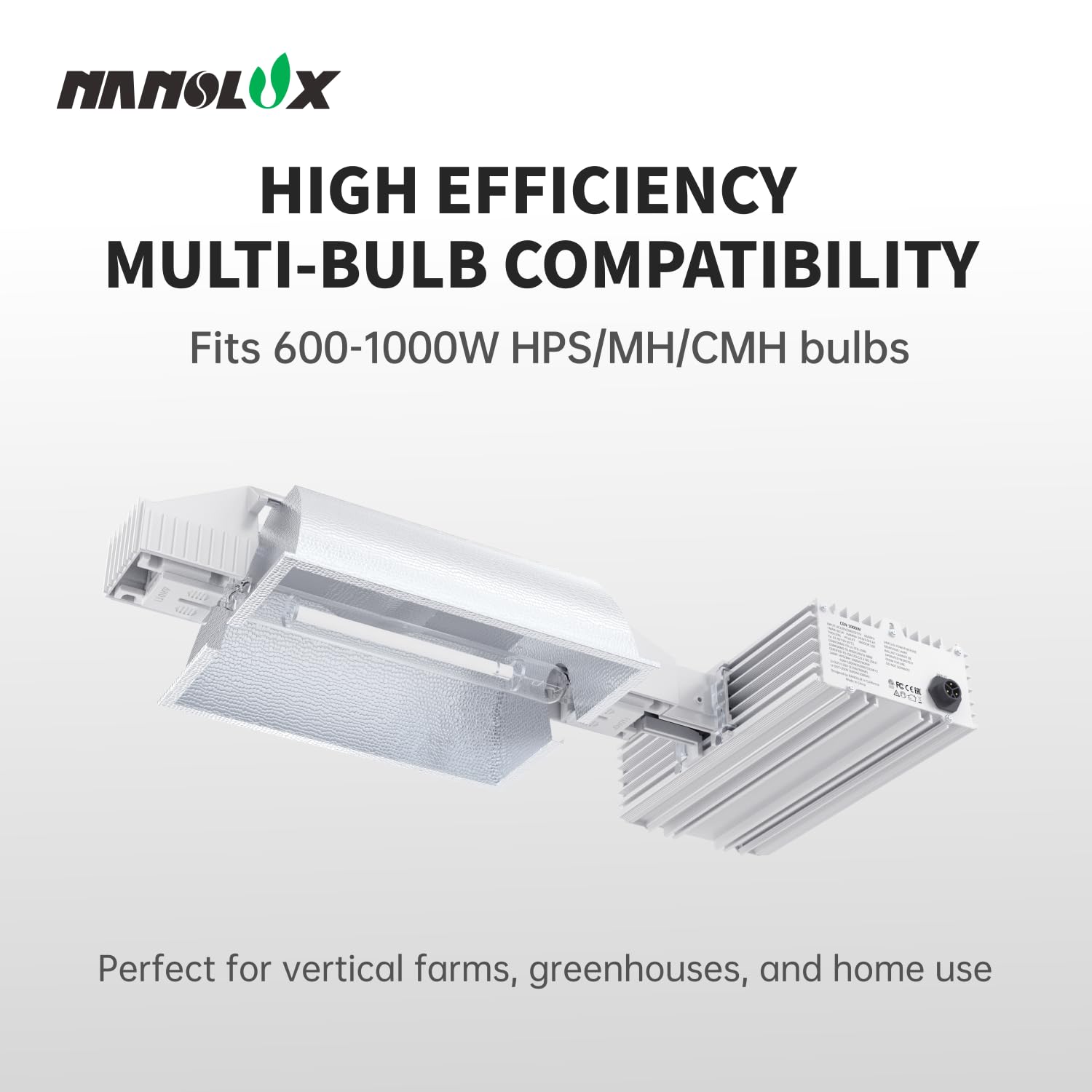 Amazon.com : Nanolux SUMMIT-1000W DE HPS Grow Light Fixture, 120