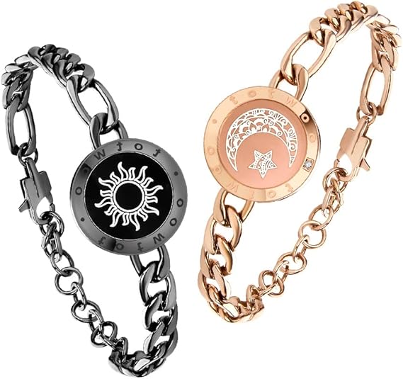 TOTWOO SUN&MOON dos pulseras inteligentes la otra pulsera vibra cuando te acuerdas de ella TOTWOO SUN&MOON dos pulseras inteligentes la otra pulsera vibra cuando te acuerdas de ella