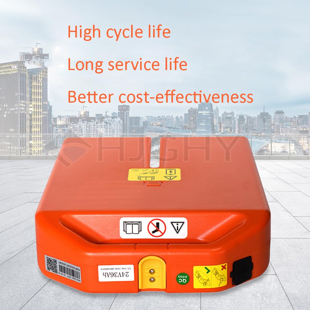 Batteria al Litio per Carrello elevatore Elettrico da 24 V 20 Ah e 36 Ah, Batteria di Ricambio per transpallet Elettrico da 48 V 20 Ah per batterie a scarica a 4 Pin/6 Pin