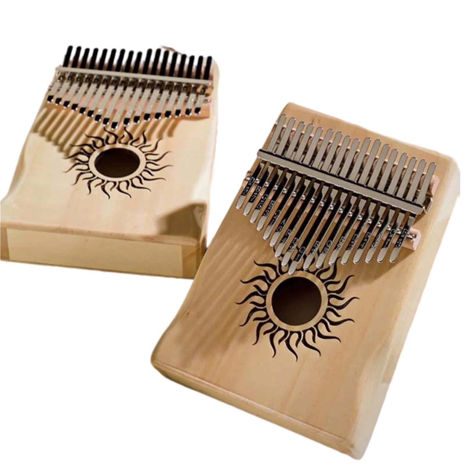 Początkująca Kalimba Pianino Kciukowe 34nutowe Profesjonalny Instrument Klawiszowy Dla Początkujących Kalimba(Yellow 21 KEY)