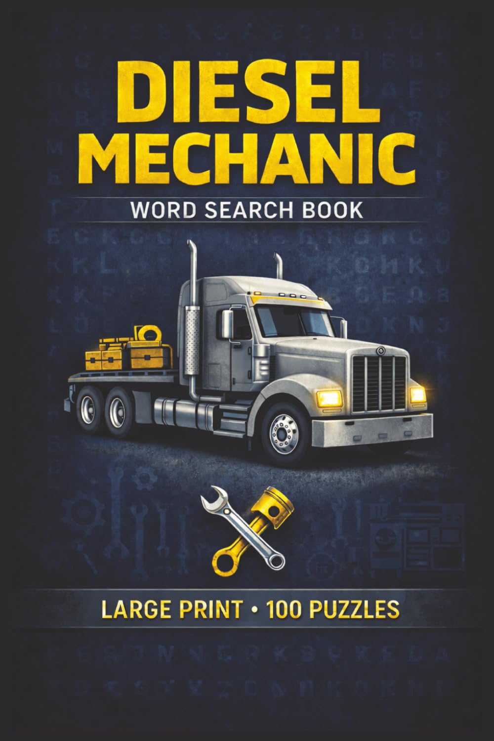 Diesel Mechanic Word Search Book: Master Diesel Mechanic Vocabulary, Large Print Puzzle Collection with 100 Puzzles and 2000 Unique Words on Diagnostics, Heavy Equipment, and Engine Systems