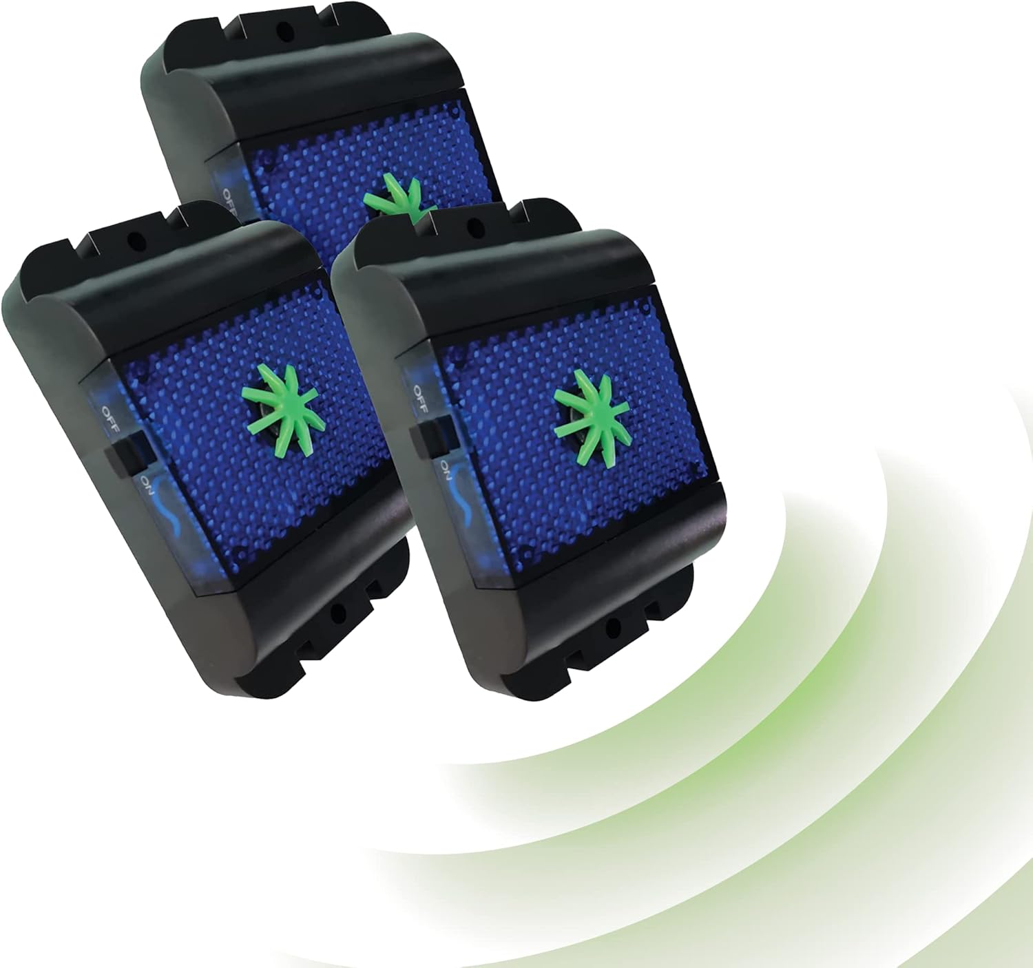 ISOTRONIC Ahuyentador de roedores y animales salvajes por ultrasonido Blue Flash para ahuyentar ratones, ratas, martas, lirones, mapaches y zorros (3)
