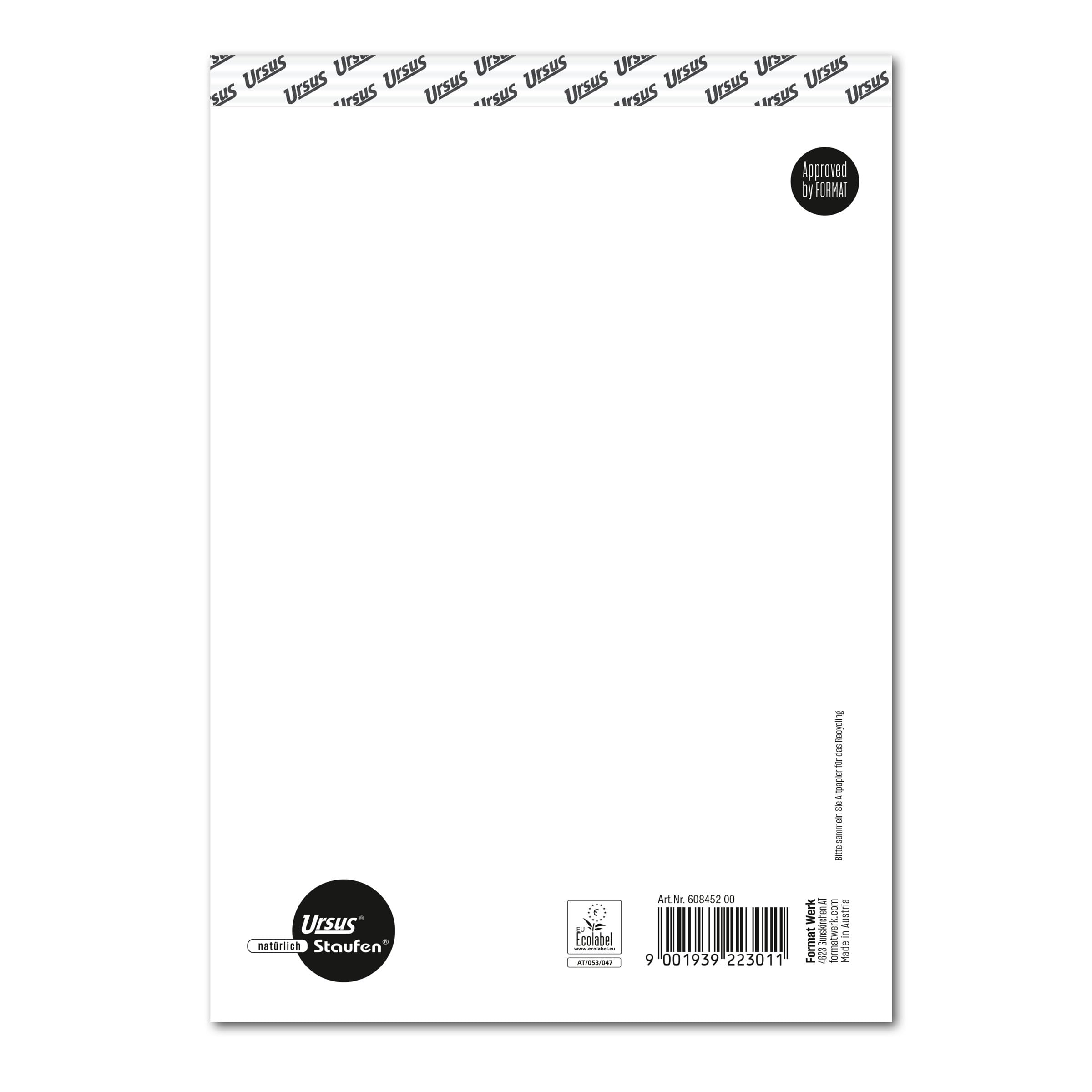 Staufen Bloc-notes A5 70 g/m² 5 blocs 50 feuilles vierge