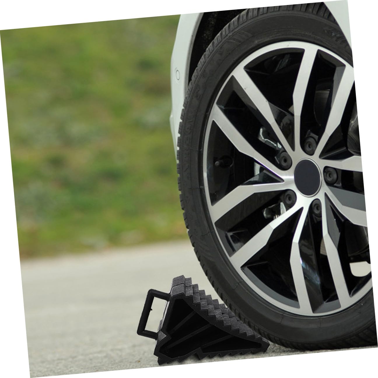 2 Piezas Cuñas para Ruedas de Coche Duraderas Bloqueadores Antideslizantes para Alineación y Seguridad Mantenimiento y Reparación de Vehículos