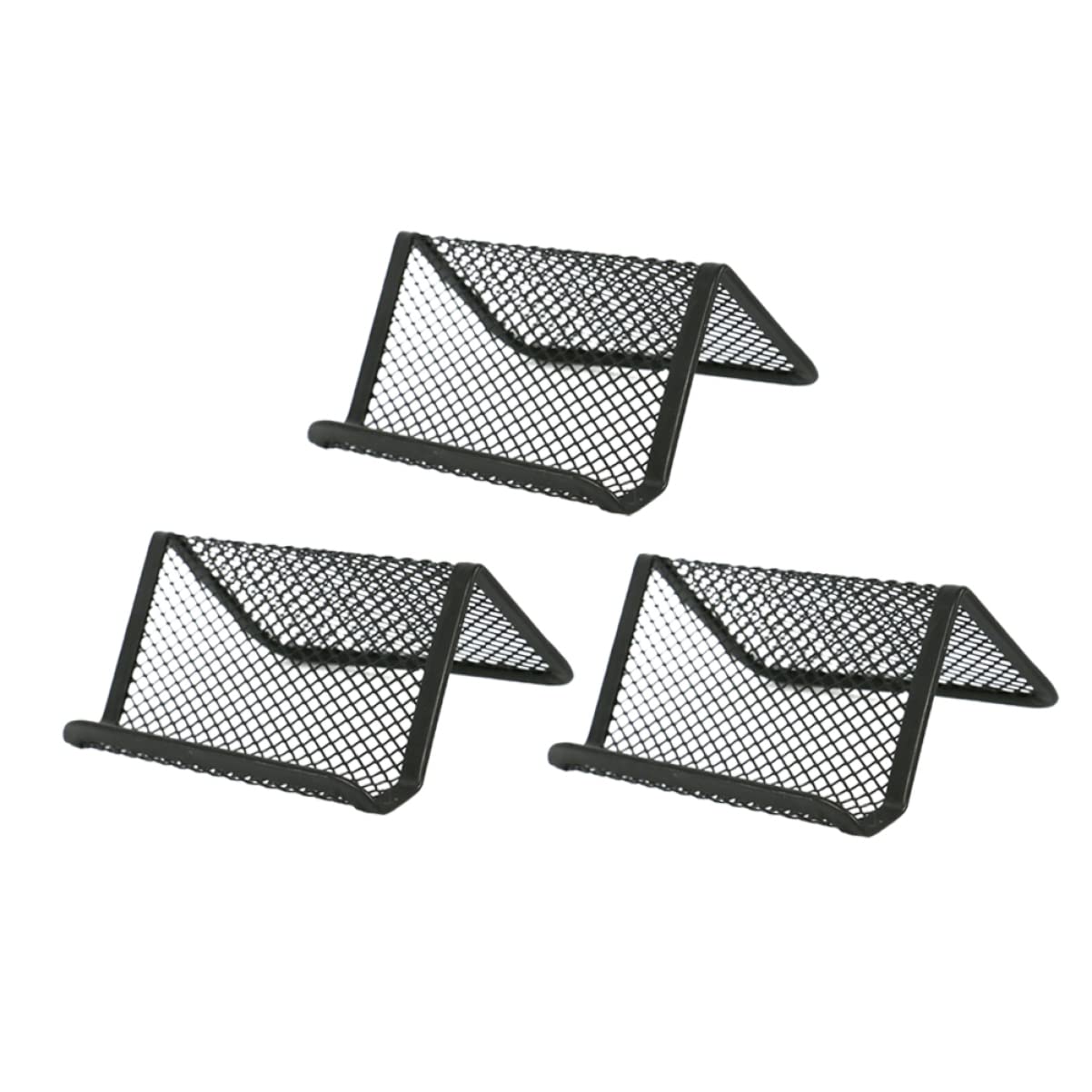 Ipetboom Porte Carte Métallique Portable En Acier 3.74X3.15X1.77In Organisateur De Cartes De Visite Et D'Identité Pour Bureau Et Usage Quotidien