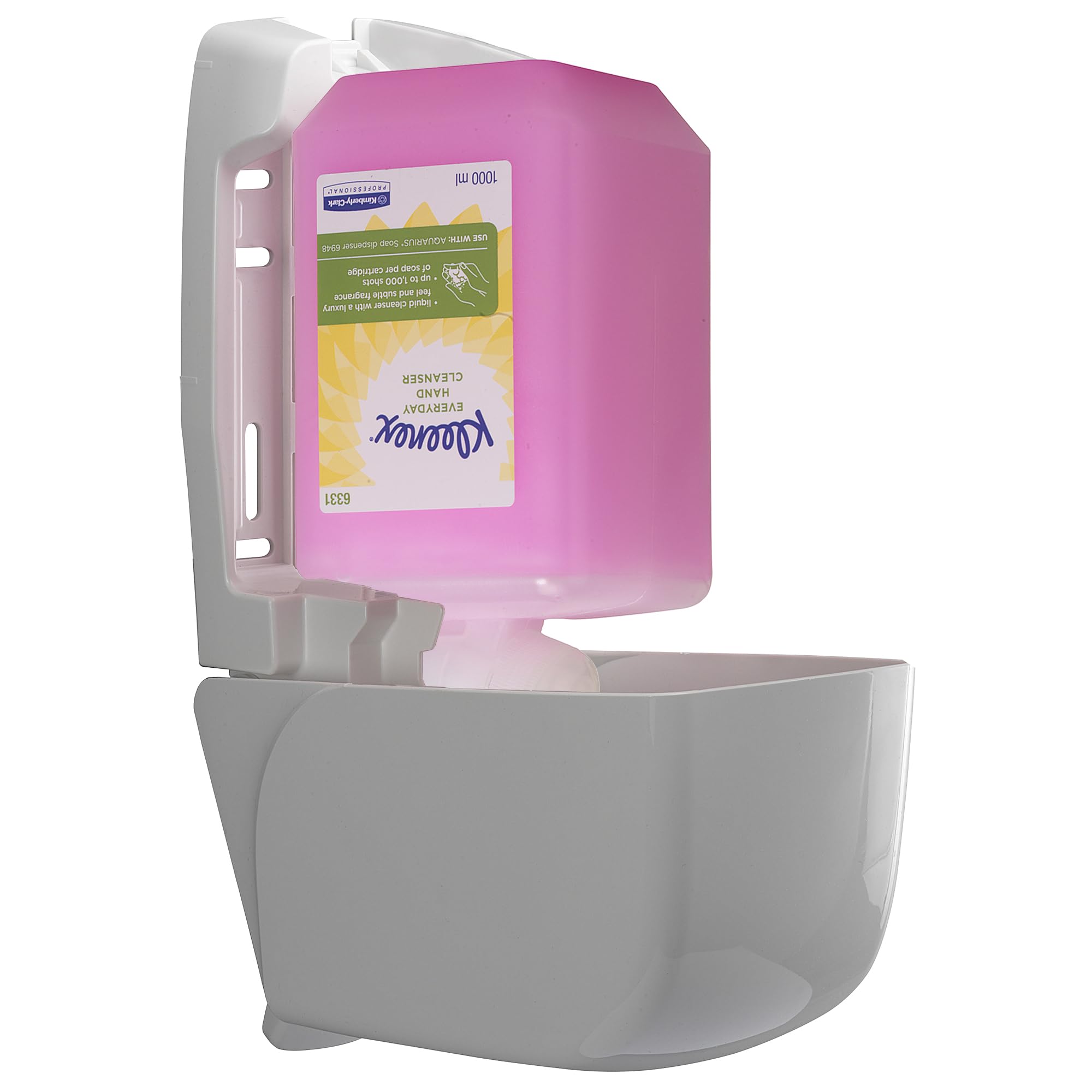 Kleenex Detergente per Mani 6331, Per Uso Quotidiano, Per Servizi Igienici Molto Frequentati, 6 Flaconi x 1L, 6.000 Erogazioni Totali