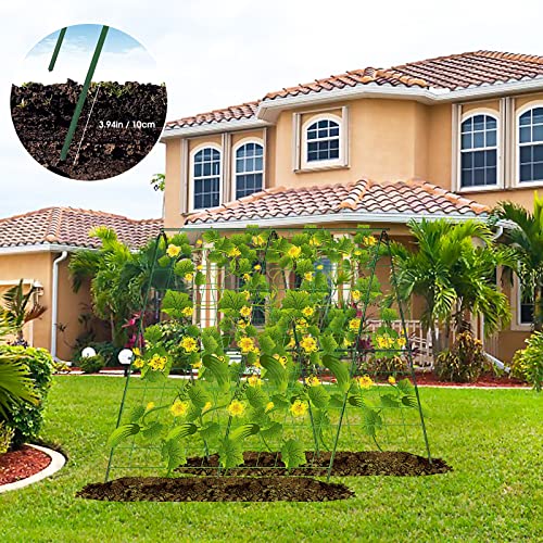 Faltbares Gurken Rankgitter, Gurken Rankhilfe, Gitternetz Kletterpflanzen Rankgitter, Rankhilfe Tomaten, Premium Ranknetz, für Kletterpflanzen im Freien, Gurken