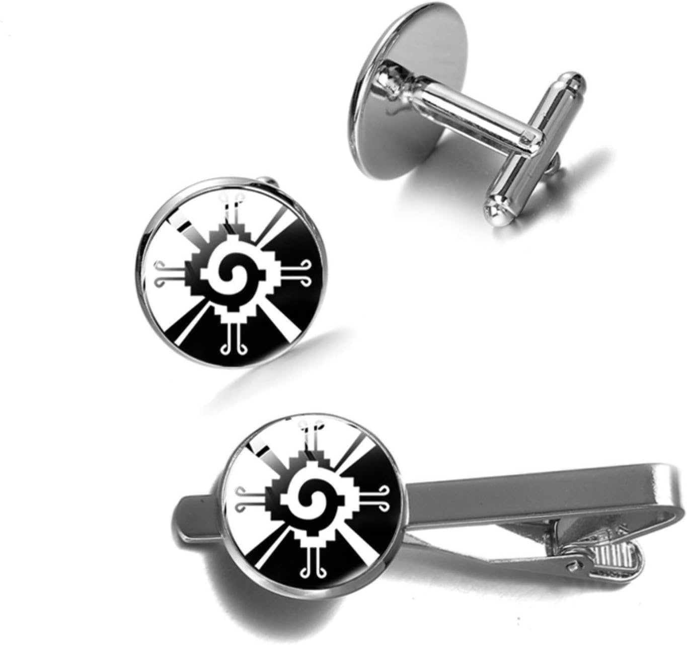 Męskie spinki do krawatów, prezenty dla mężczyzn, akcesoria odzieżowe, spinki do mankietów spinki do krawatów Zestaw spinek do mankietów (Color : 2)