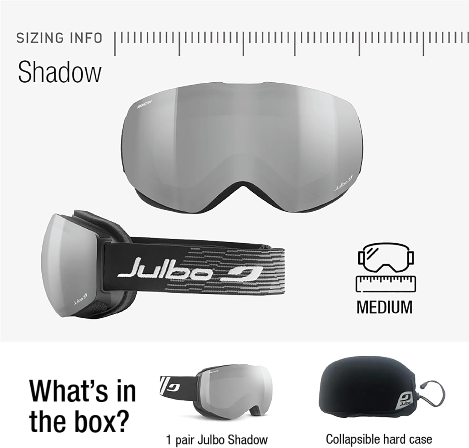 Julbo Skibrille photochrom Shadow, Schwarz/Rosa