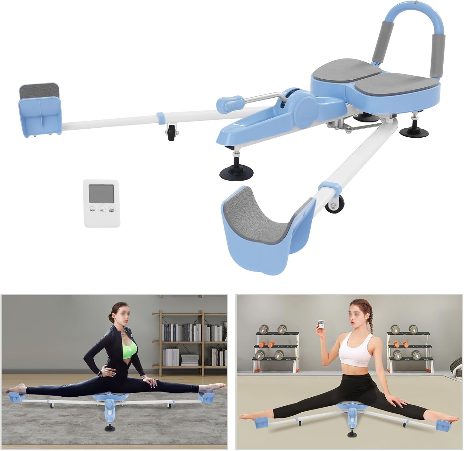 Leg Stretcher Machine, Heavy Duty Split Machine for Leg Stretching, Flexibility Equipment Fitness Training Equipment for Ballet Yoga Sports, Load Capacity 150kg/330.7lbs
