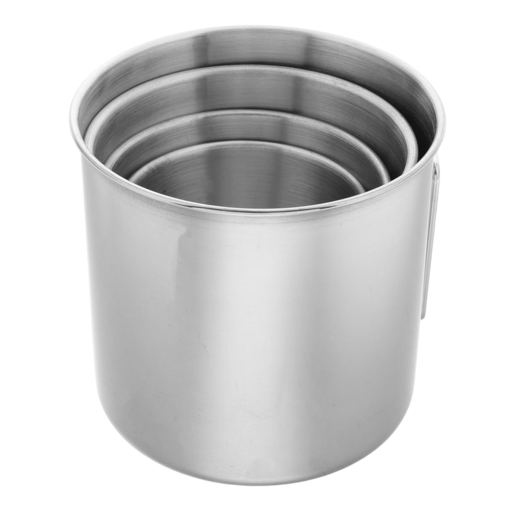 Toyvian 4stücke Klappbarer Edelstahlkaffeebecher Camping-becherset Mit Tragbarem Griff Reisebecher Für Wanderungen Und Multifunktionaler Wasserbecher Für Outdoor-aktivitäten