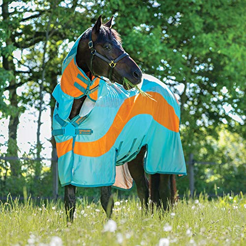 Horseware Amigo Evolution - Aqua/Oranje