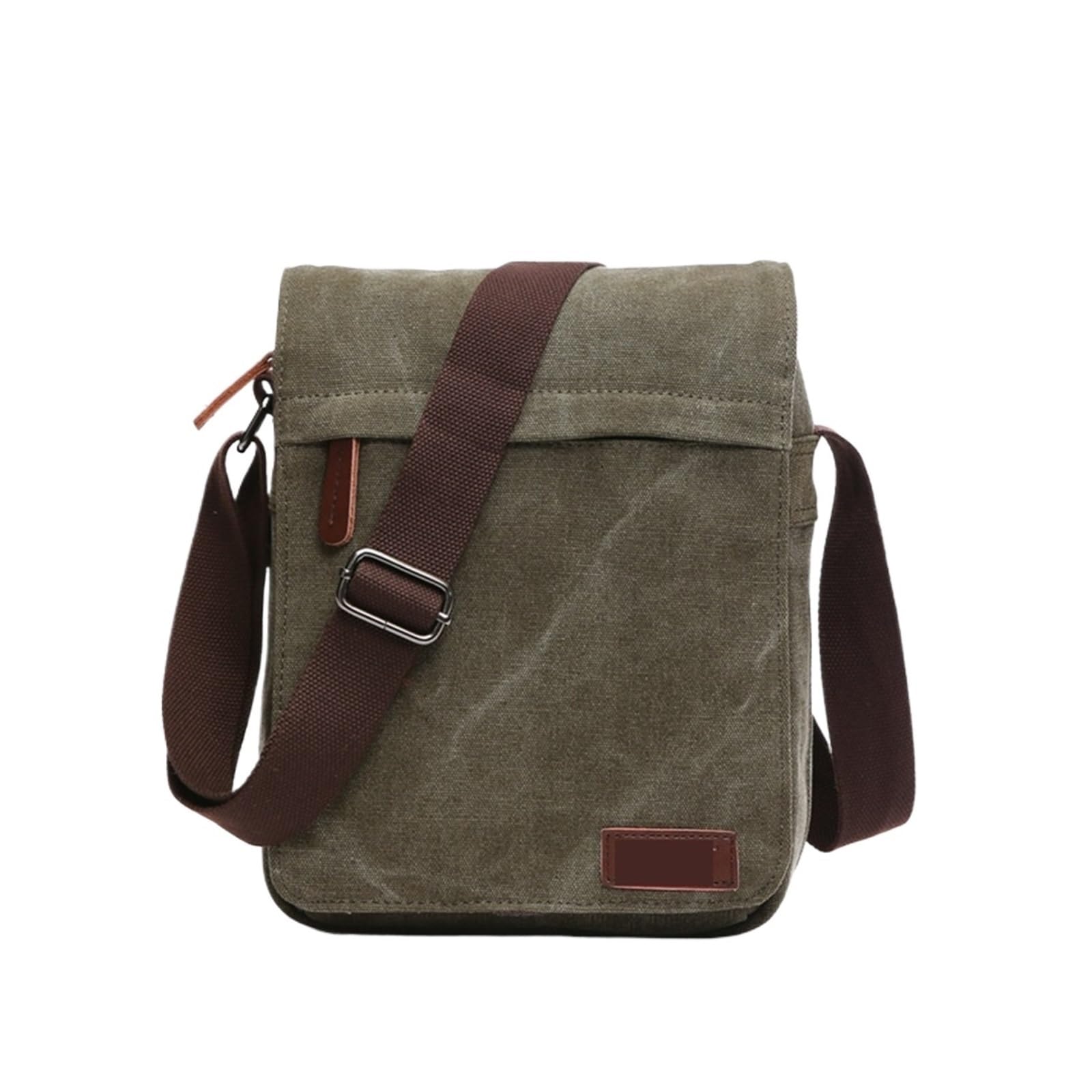 Canvas Messenger Bag Bolso bandolera de lona lisa