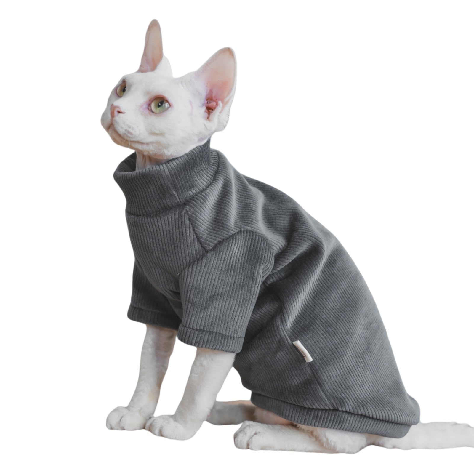 Turtleneck Sweater for Sphynx Cat Soft Thick Double-Sided Fleece