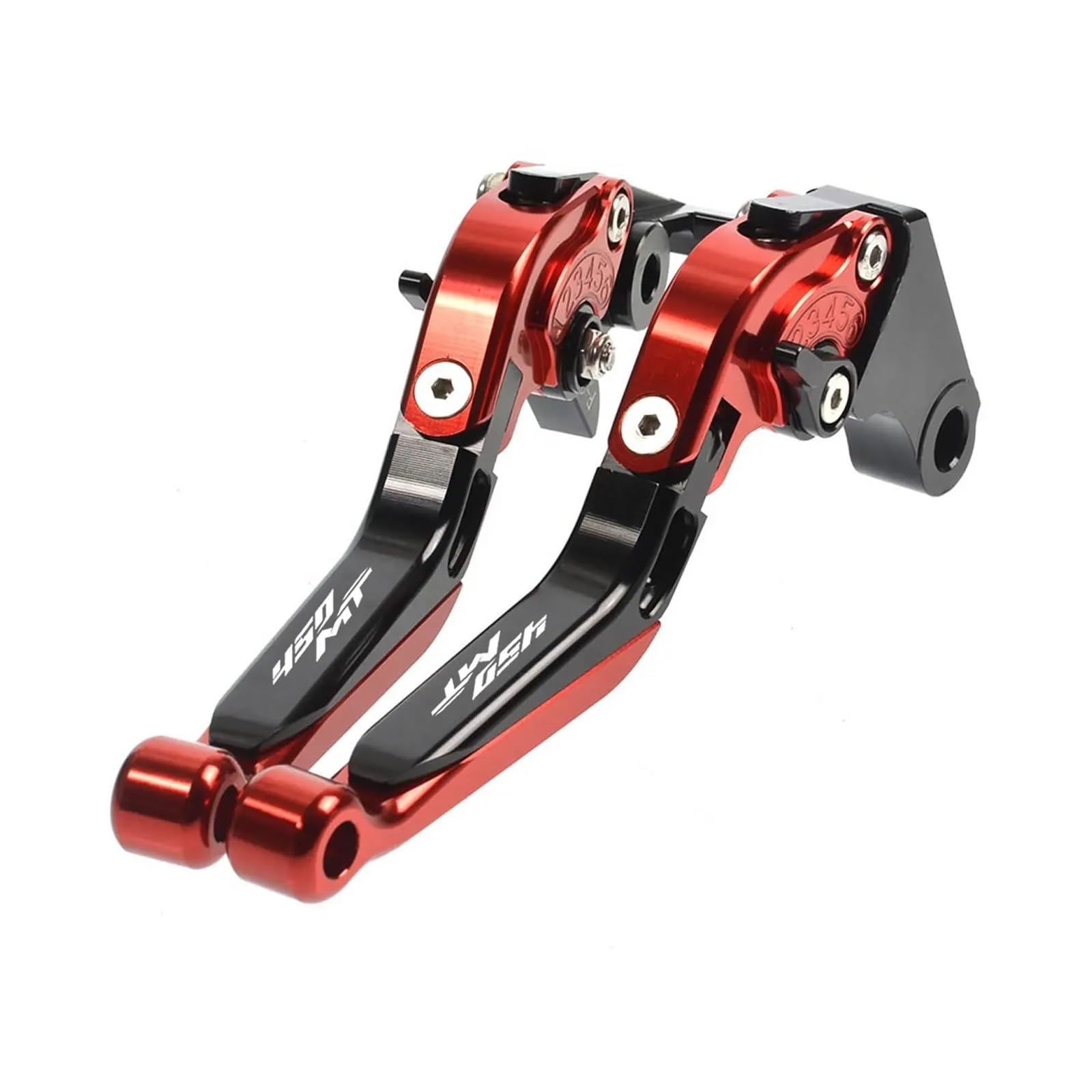 Wkdyriwo Red1 For Cfmoto 450Mt 2024-2026 Cnc Clutch Lever Brake Lever Set Adjustable Folding Handle Levers Motorcycle Accessories Motorcycle Brake Clutch Levers