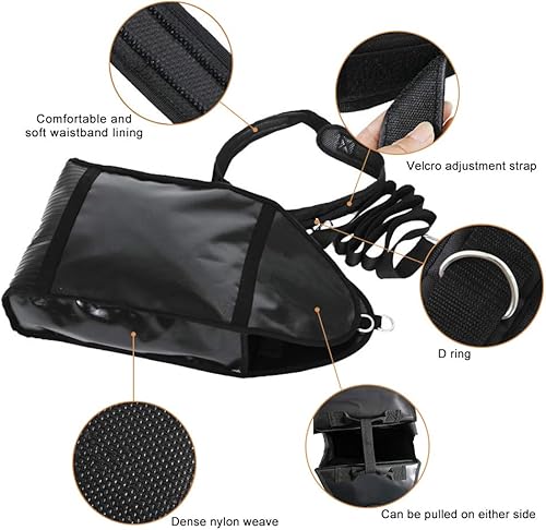 Miniatura 3 de NAIZEA Entrenador de trineo de peso ajustable, entrenador de trineo de resistencia para entrenamiento de velocidad de velocista en interiores con 4