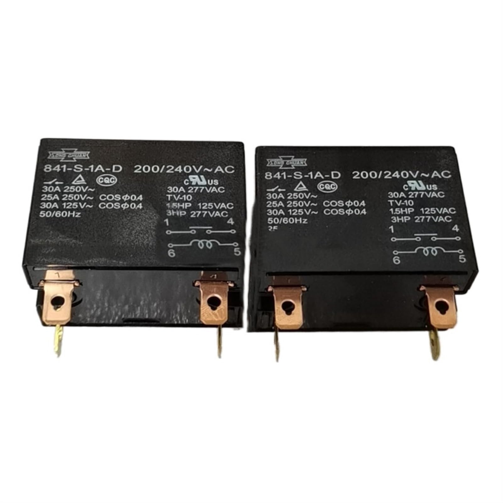 QEFHSVVZE New Relay 841-S-1A-D-12VDC 841-S-1A-D-24VDC 841-S-1A-D-200/240VAC 841-S-1A-D 841 S 1A D 4PIN 200/240VAC 24V 12V 30A(841-S-1A-D-12VDC)
