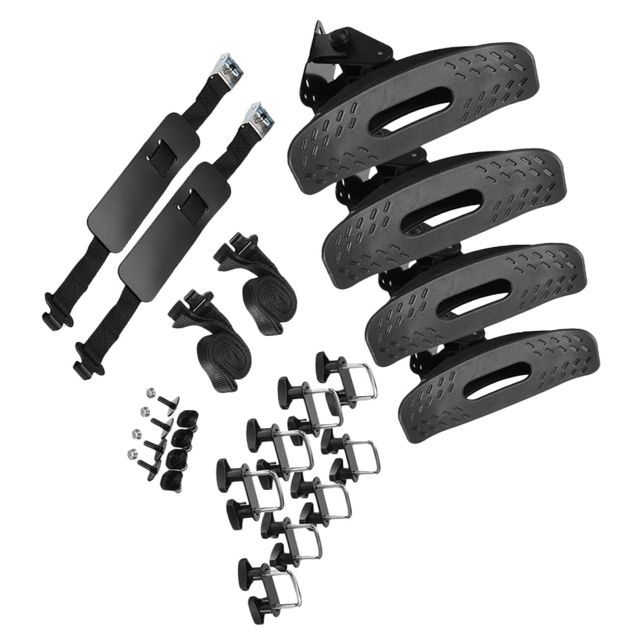 ULTECHNOVO Support de Pagaie Fixe pour Kayak et Canoë, 1 Set, Fer, Noir