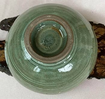 Amazon.co.jp: 高麗 鳥嶺窯申正煕高麗茶碗 栞共布 共箱茶道具