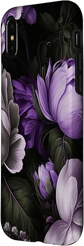 Miniatura 8 de Funda para iPhone 11 con diseño floral de peonía morado y gris lavanda