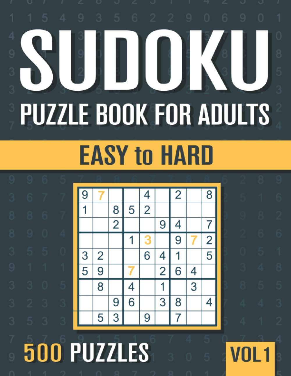 Sudoku Puzzle Book for Adults: 500 Easy to Hard Sudoku Puzzles with Solutions - Vol. 1