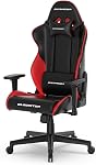DXRacer Gladiator Ergonomic Gaming Chair for Adults, Reclining Video Office Computer Gamer Chair with Lumbar Support and Headrest Pillow (PVC Synthetic Leather, Black Red)