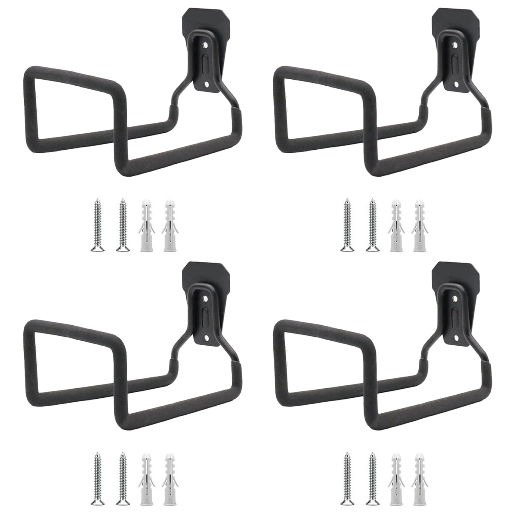Aundhegrtt 4X Garden Hose Holder Wall Mount, Duty Water Hose Hanger for Outside, Hose Reels Hose Rack Hose Hook for Garden Hose