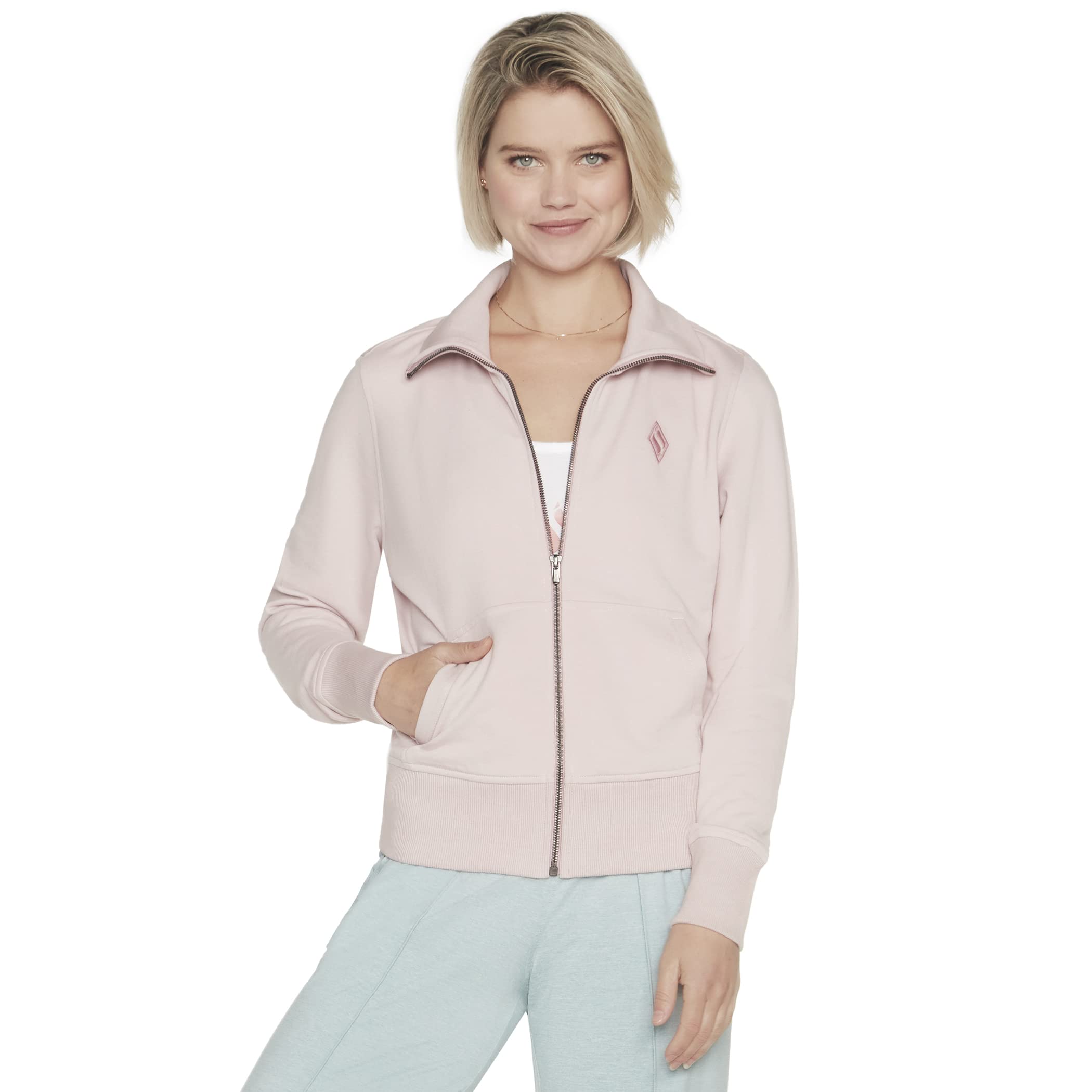 Skechers Women's Pink Diamond Regular Fit Long Sleeve Sweatshirt  18 2XL