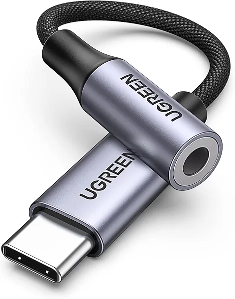 UGREEN USB C to 3.5mm Audio Adapter Type C to Headphone Aux Jack Dongle 24bit/96kHz HiFi DAC Cable Cord Compatible with iPhone 17 16 Pro Max/16 Plus, iPad, Galaxy S25 S24 Ultra, Pixel 10 Grey
