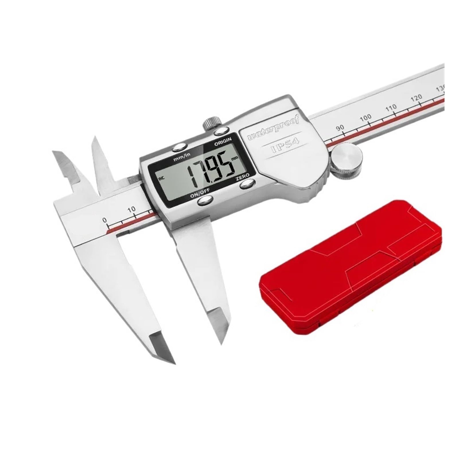BDAYEK Vernier calipers Digital Metal Caliper Stainless Steel Vernier Calipers Electronic Micrometer Ruler Depth Measuring Tool Gauge Instrument(Waterproof 200)