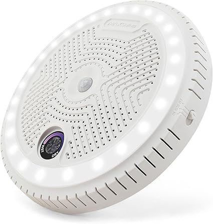 2-in-1 Rechargeable Dehumidifier with Motion Sensor LED Light, Perfect For Gun Safe, Gun Cabinet and other enclosed areas, ETL Approved (White)