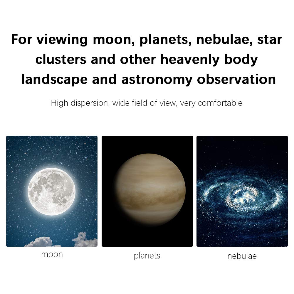 Telescopio Astronómico Ocular con Zoom Continuo de 8 a 24 Mm Visualización de Planetas Lunares para Telescopio de 1,25 Pulgadas