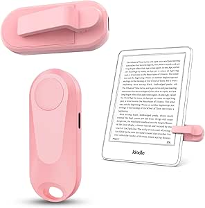 DATAFY Remote Control Page Turner for Kindle Paperwhite Oasis Kobo E-Book eReaders, Remote Camera Shutter and Video, Page Turner Clicker for ipad Tablets Reading Novels with Wrist Strap Storage Bag