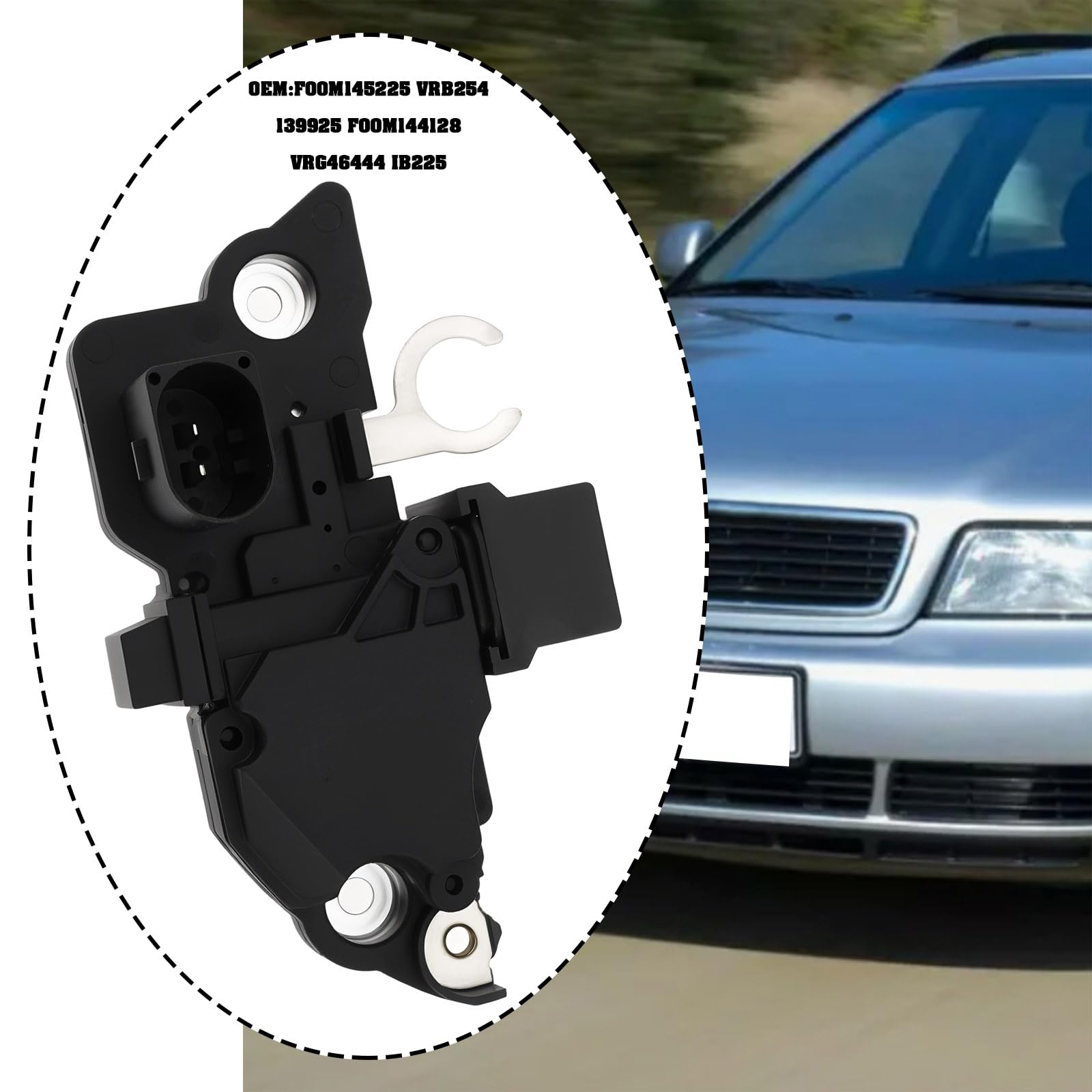Regulador del Alternador F00M145225 VRB254 Compatible con Audi A4 B5 1994-2001 A6 C5 1997-2005