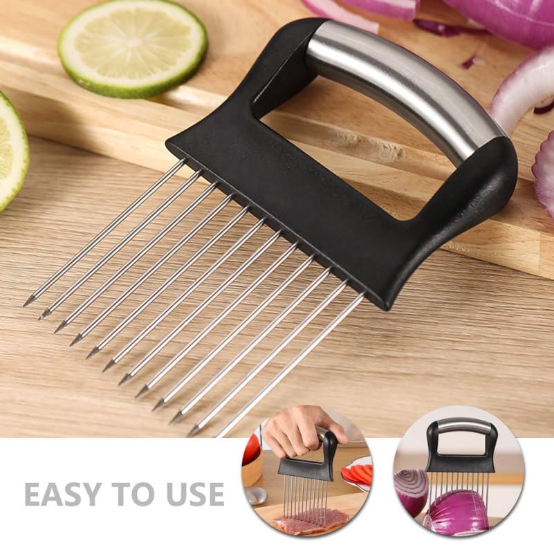 Soporte para Cortar Cebolla Multi Funcional en Acero Inoxidable miniatura 3