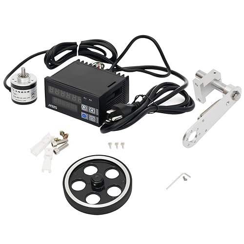 Miniatura 7 de Medidor de longitud digital Contador de cable Medidor de longitud de rueda Contador de longitud mecánica Unidad de rueda de una sola medida en pies