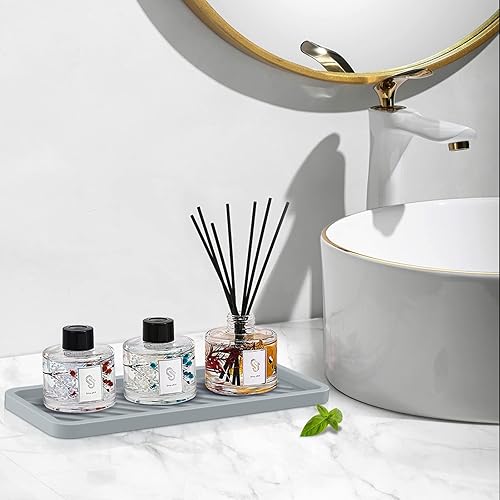 Miniatura 7 de EG-SIPRO Bandeja organizadora de fregadero de cocina, soporte de esponja para fregadero de cocina, bandeja de baño, bandeja de esponja de silicona