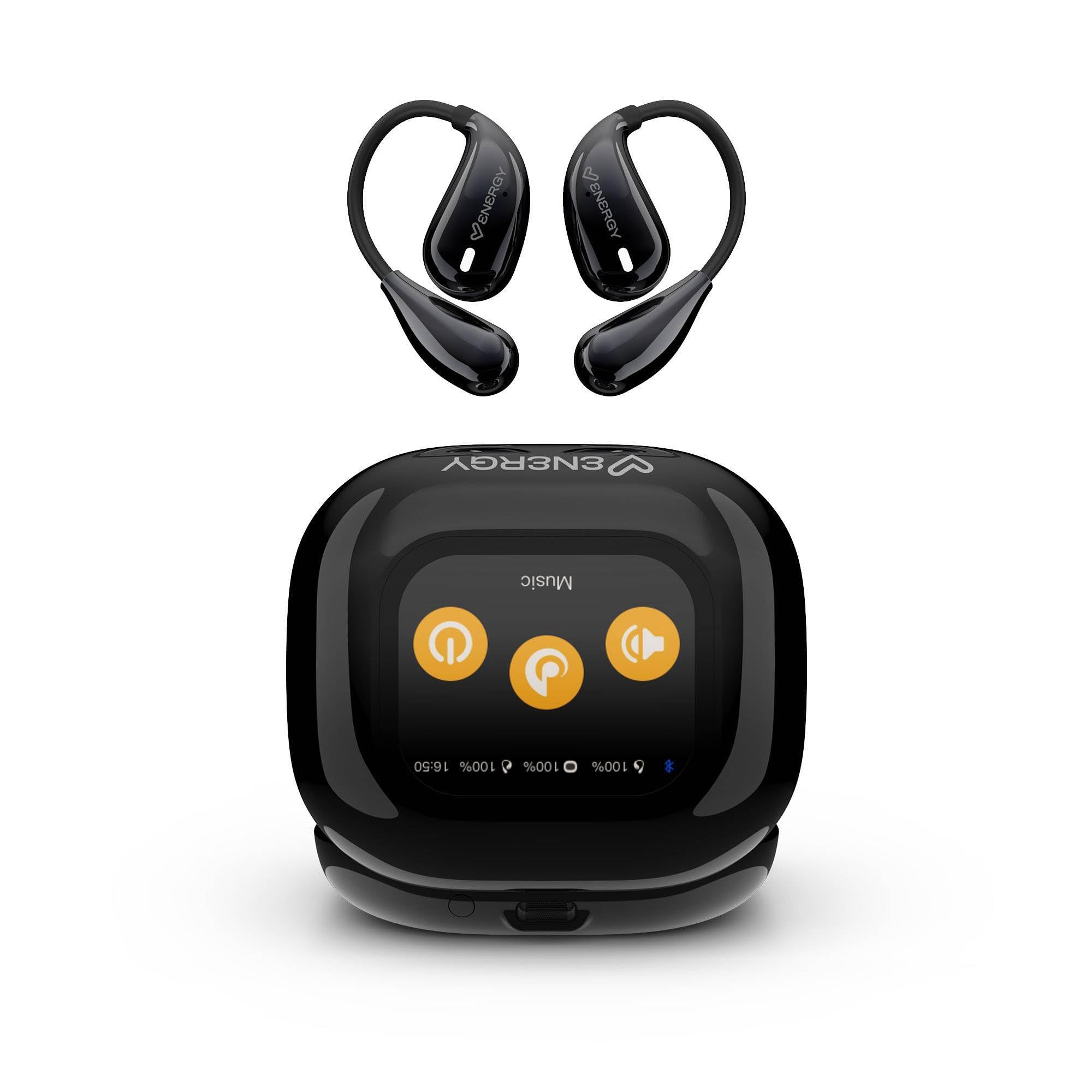 Energy Sistem OpenVoice True Wireless słuchawki douszne z wbudowanym tłumaczem AI, baterią 30h, IPX5, Display Case i korektorem dźwięku.