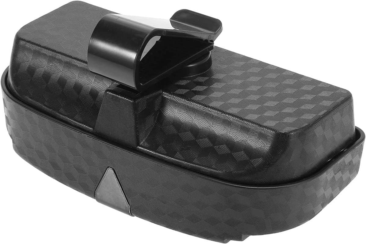 Debli Car Big Face Sunglasses Frame Case Sun Vison Clip Holder Eyeglasses Storage Holder Organizer Carbon Print (Black) (Pack of 1) Compatible with Tata Nano Twist (2012-2018) 2