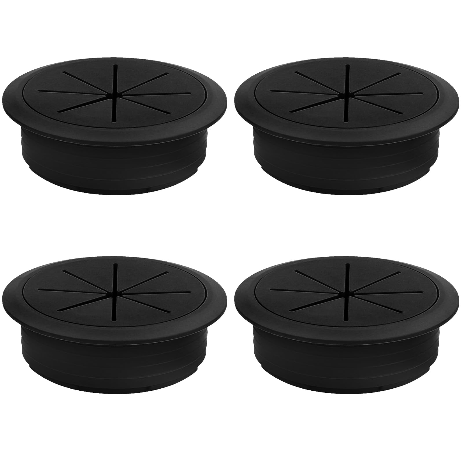 Passacavo Da Scrivania LouMaxx - Set Di 2 Per Gestione Cavi Ordinata - Foto 4