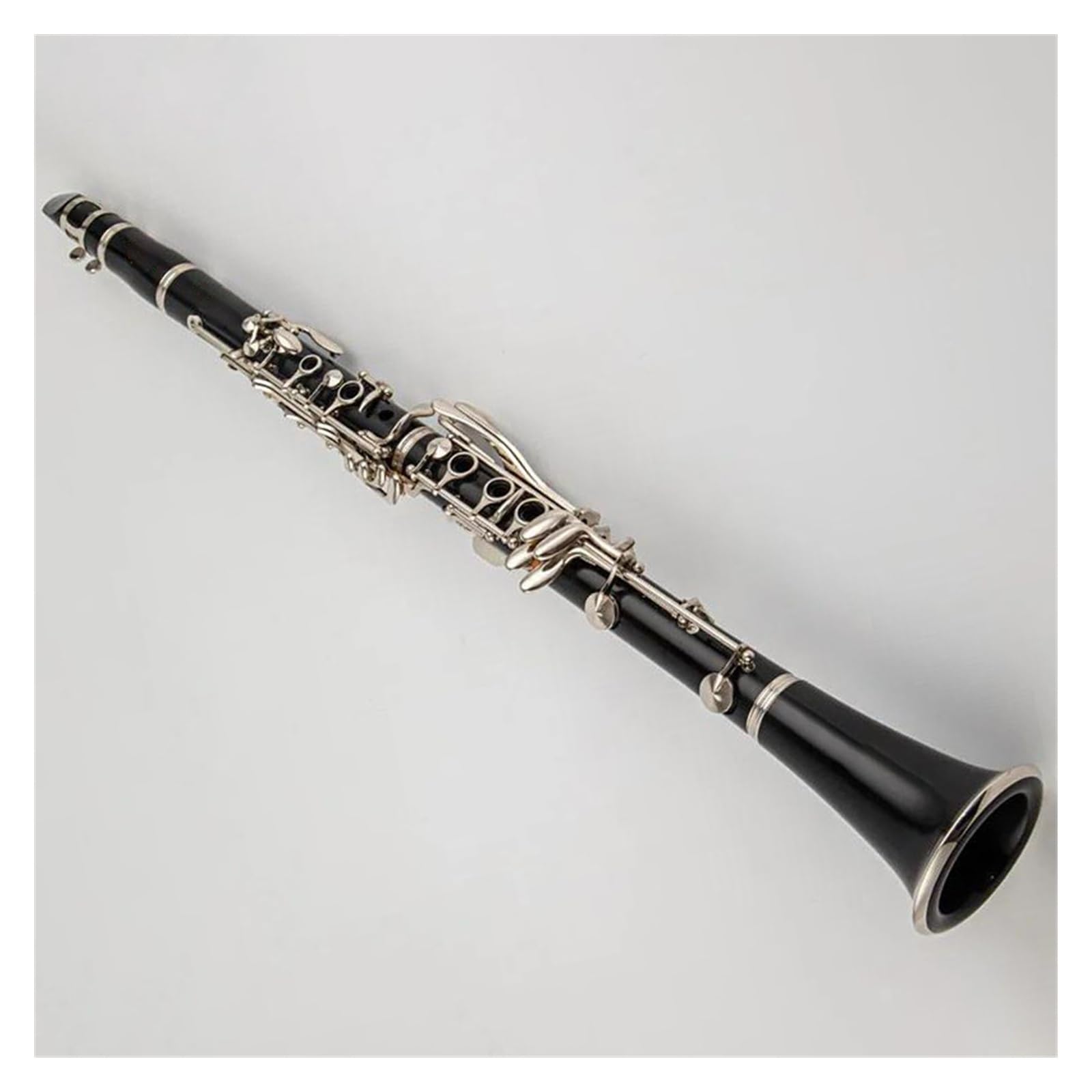 Clarinete Profesional Cuerpo De Baquelita Negra Clarinete En Si Bemol Clarinete De 17 Teclas Con Caja De Almacenamiento Y Accesorios