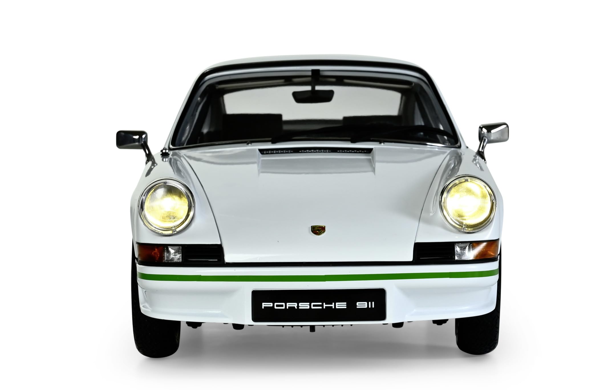 Kolekcje IXO 1:8 IXO Porsche 911 RS 2.7 Biały/Zielony - modelarstwo, modele, zestaw konstrukcyjny, zestaw modelarski, 713 części, zestaw do budowy samochodów